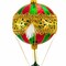 Metzler Bros. 7.0 Inch Balloon Stripes 3 Christmas Tree Ornament , Christmas Decor Hot Air Balloon Bird